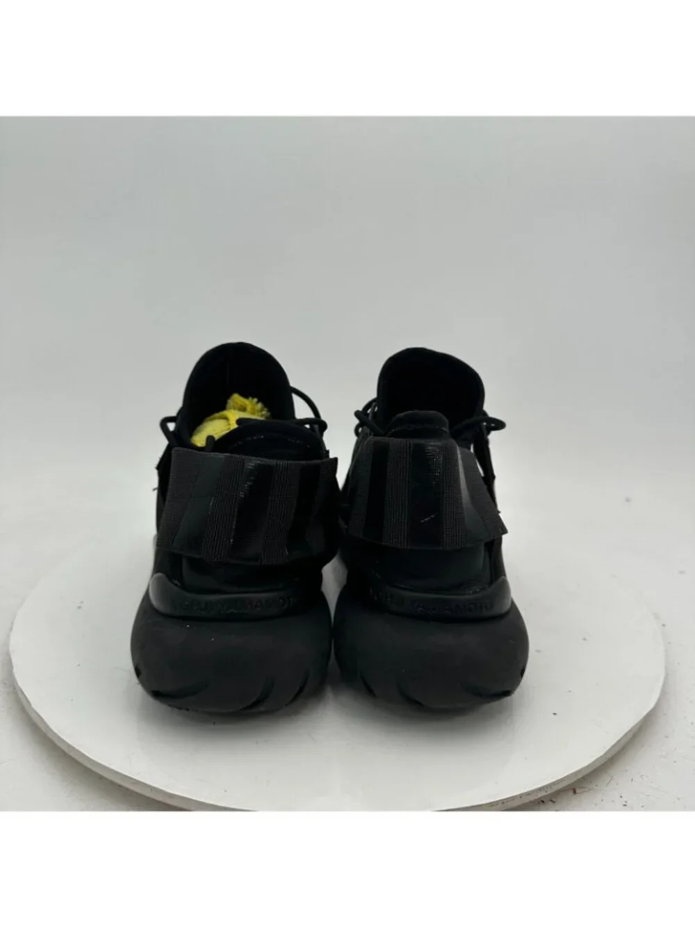 Adidas Y-3 Yohji Yamamoto Qasa Elle High Women Size 6 Core Black Lace Up Shoes